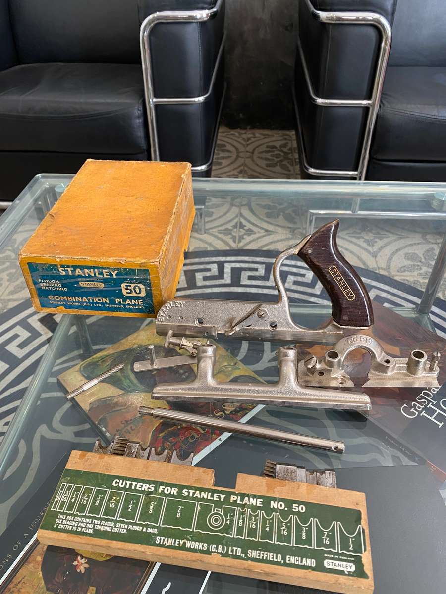 Stanley combination plane no50 as seen on pictures not complete in box !!!!!