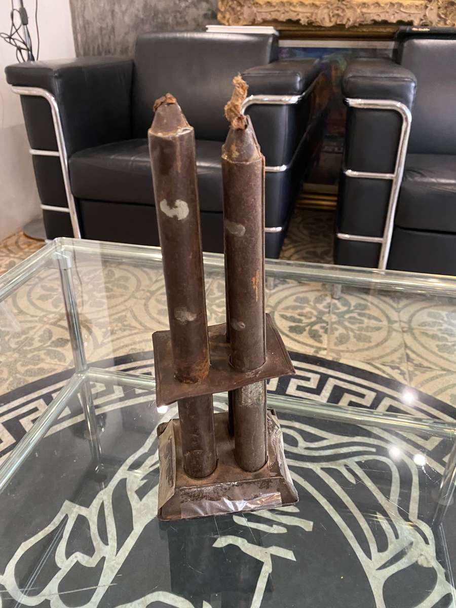 Antique Metal Candles