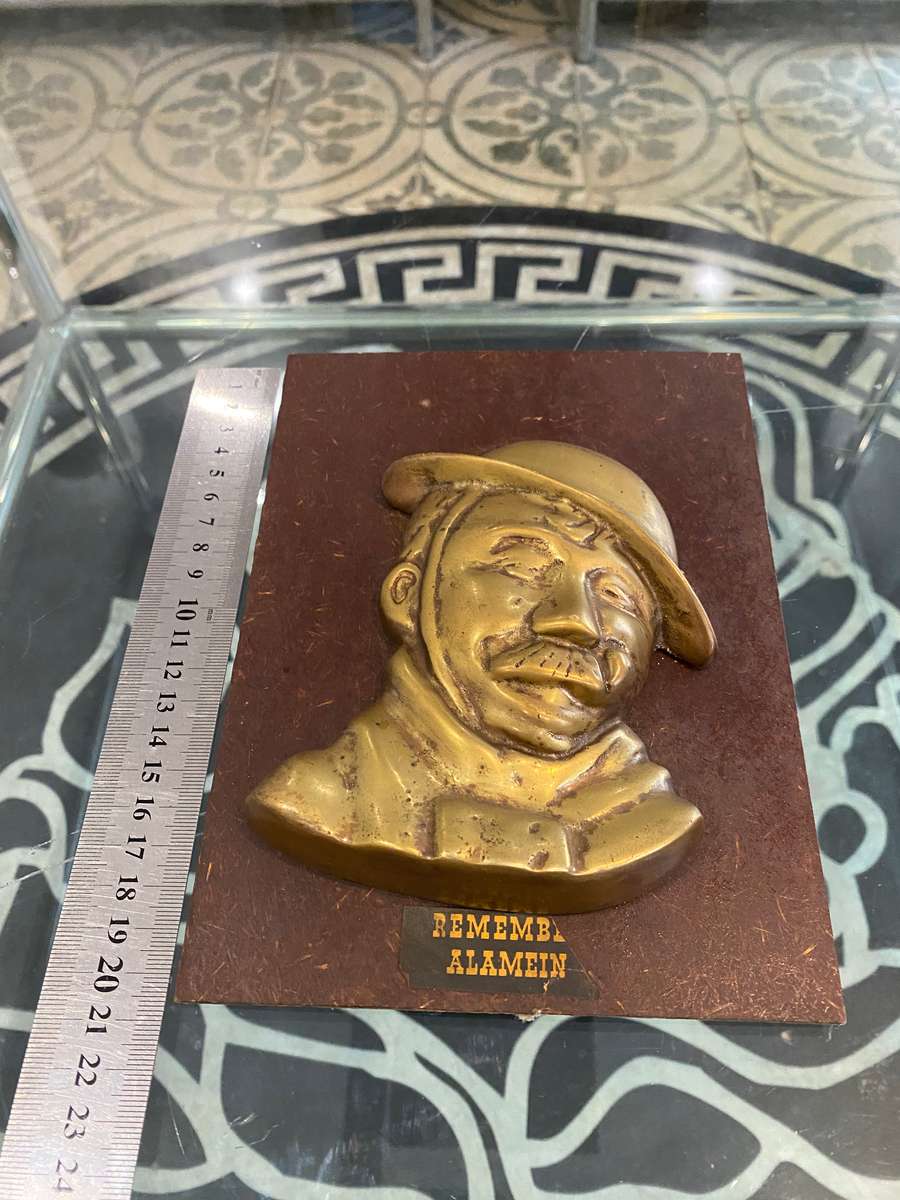 El Alamein Commemorated Bronze Plaque