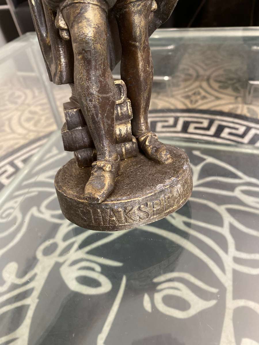 31CM tall spelter Shakespeare sculpture!!!!