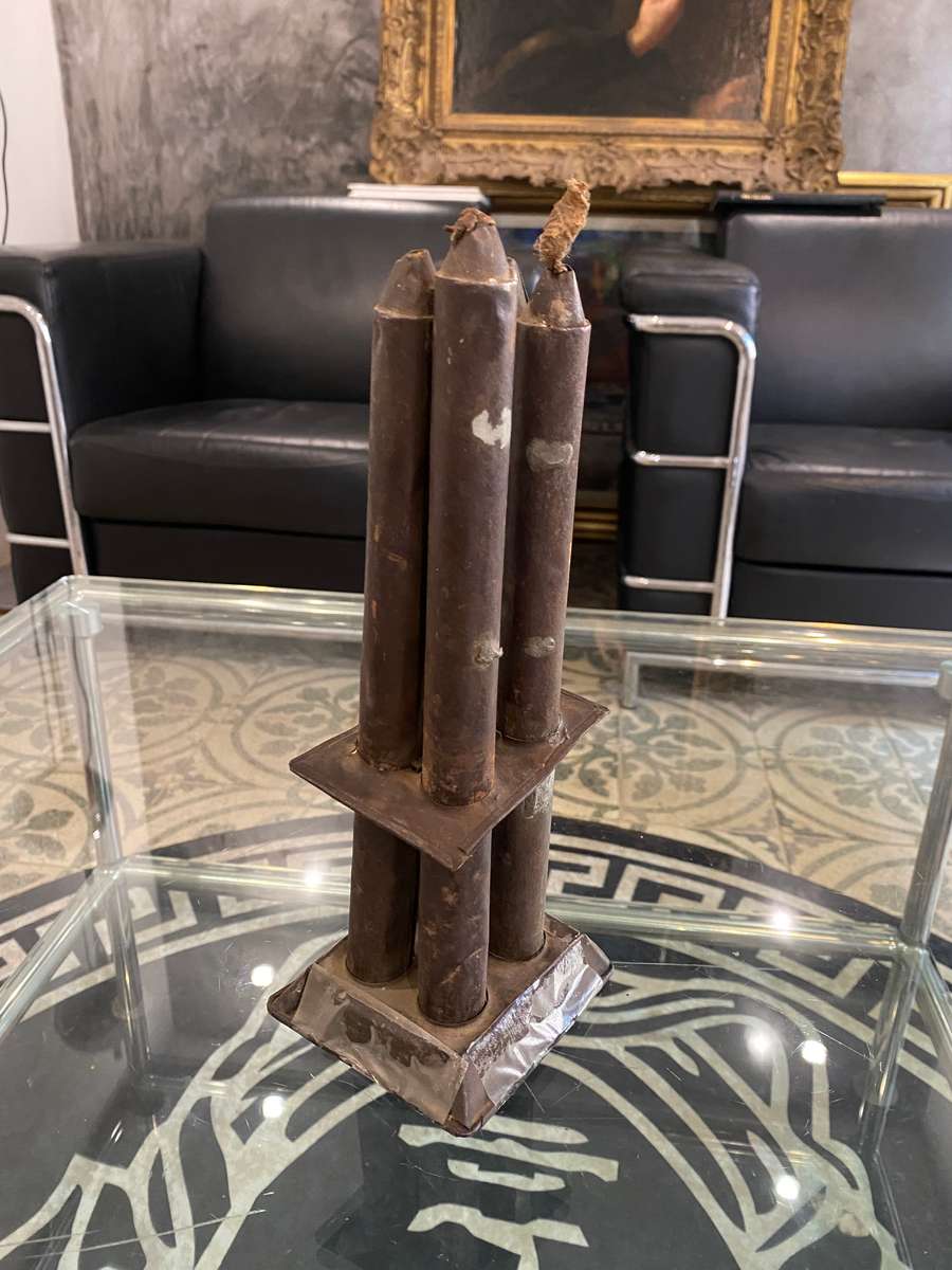 Antique Metal Candles