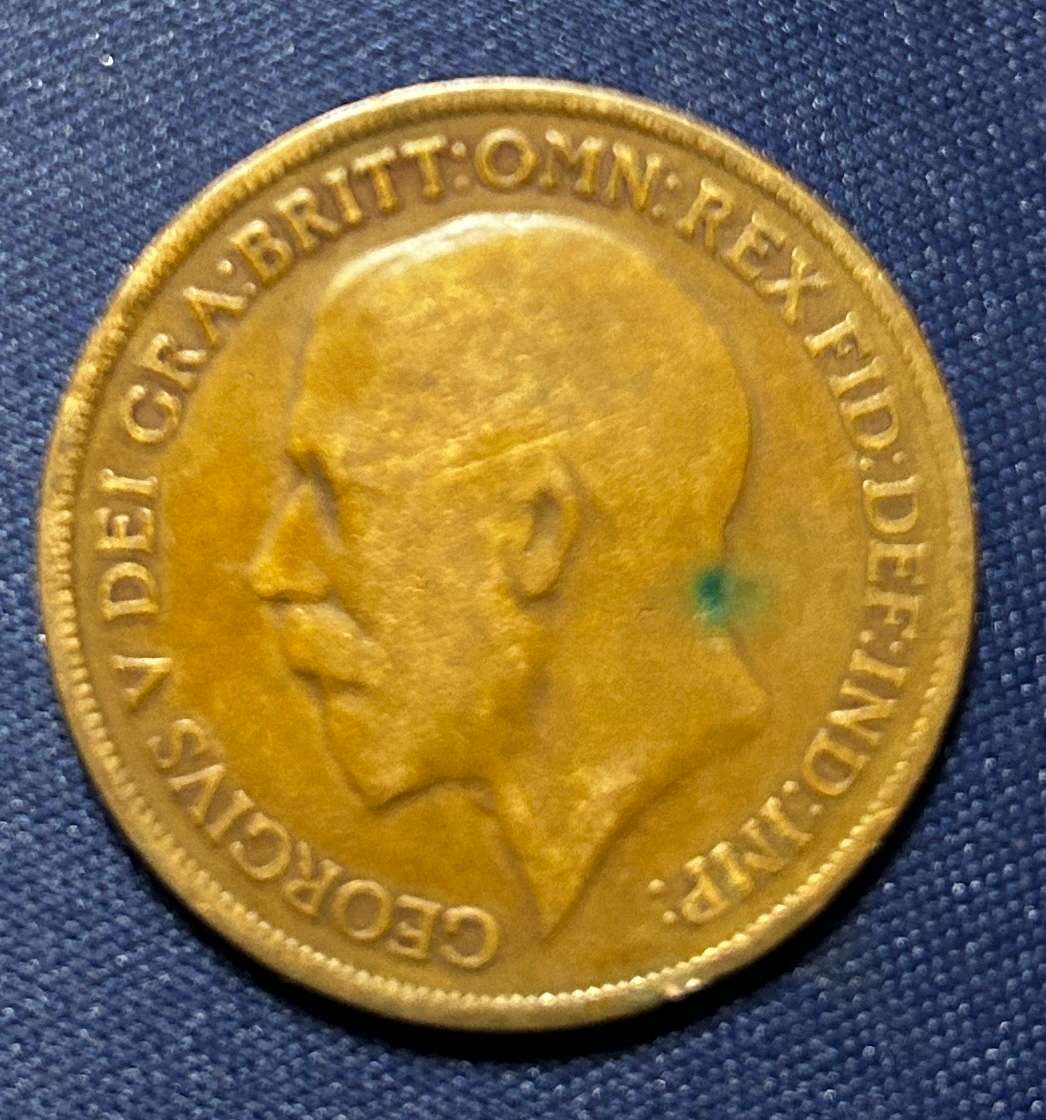 1914 One Penney Georgivs v dei gra:britt:omn:rex fid:def:ind:imp