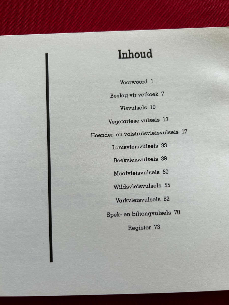 Vetkoek Paleis recipe book