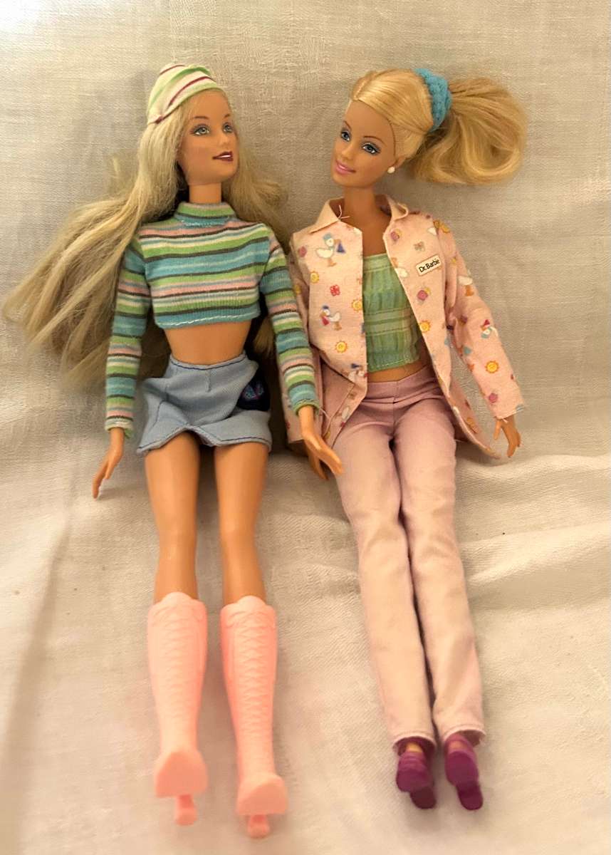 Two Vintage Barbie Dolls