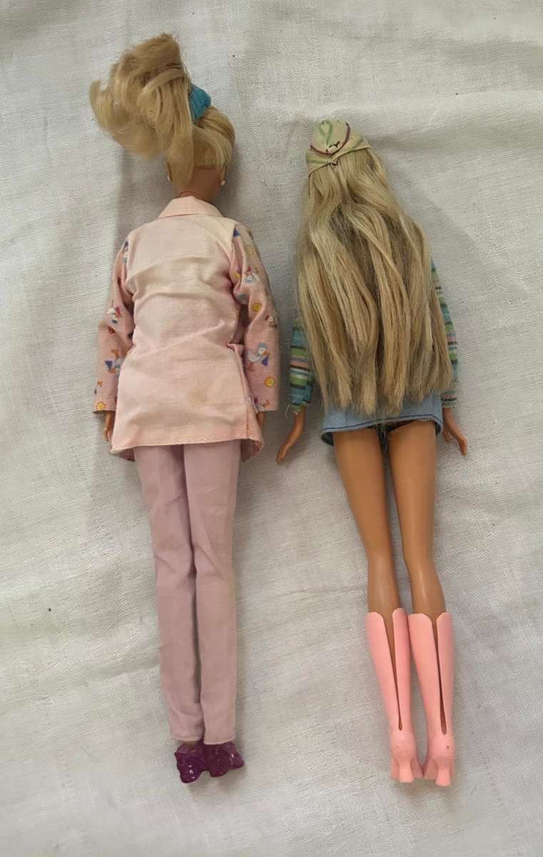 Two Vintage Barbie Dolls