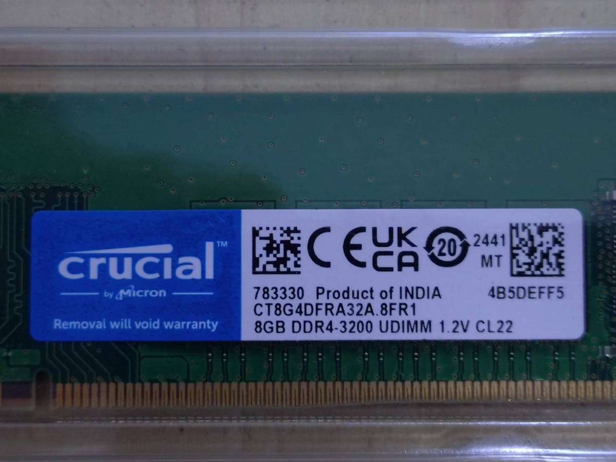 16GB Crucial DDR4-3200 UDIMM RAM (2 x 8GB Set)