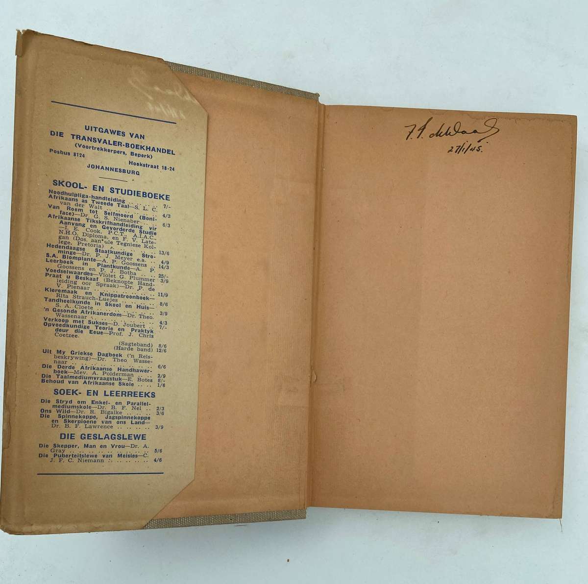 Dr. Nicolaas Johannes Van Der Merwe 1888-1940 - G.D. Scholtz