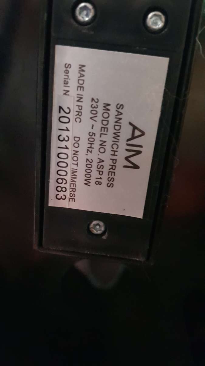 Safeway Sandwich Maker & Aim Sandwich Press & Mellerware Popcorn Maker