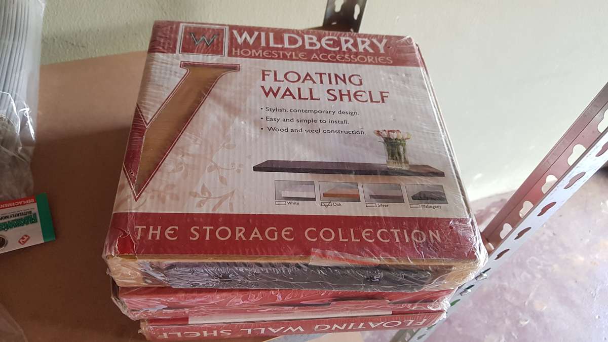 3 x Wildberry Floating Wall Shelf 23 x 23 x 38