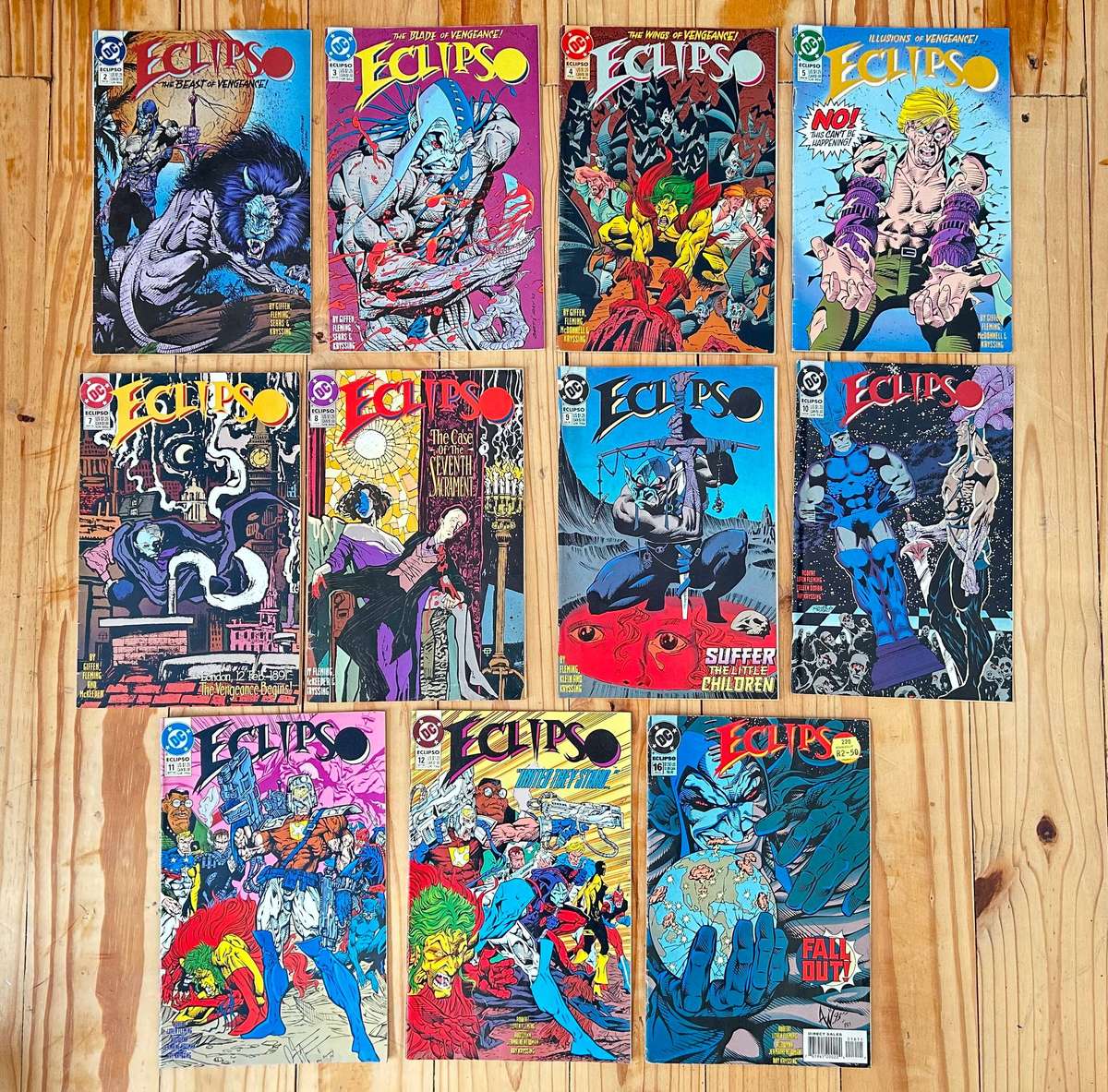 DC Comics ECLIPSO lot of 11 comics No 2-5, 7-12 & 16