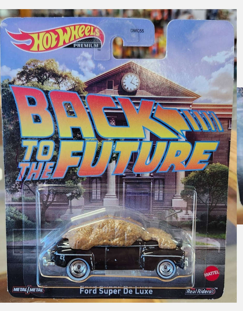 Marvel Back to the Future BIFFS Manured Car Hotwheels 1:64 scale Real Riders mint on card