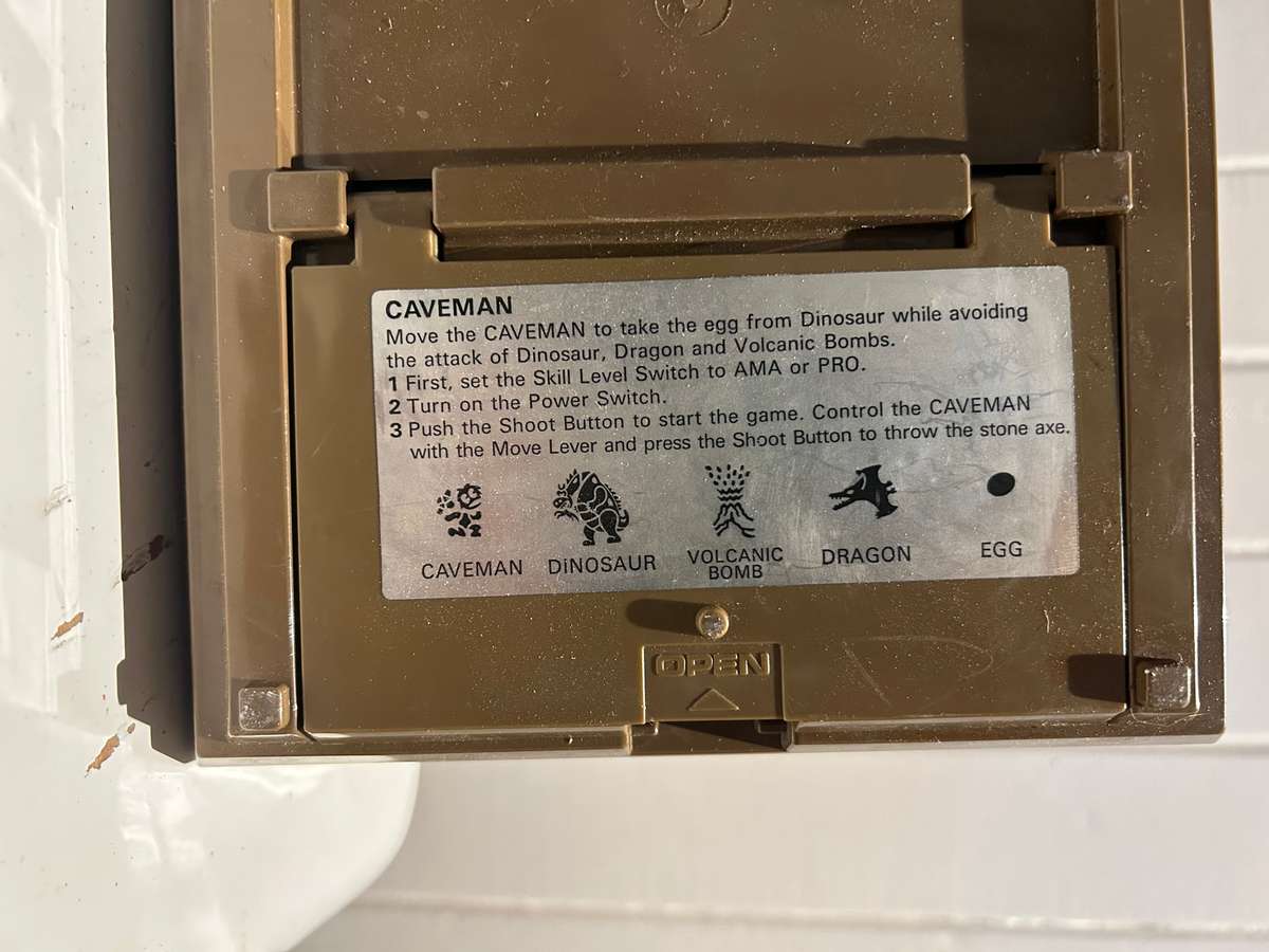 My Vintage 1983 CAVEMAN computer game by TOMY JAPAN