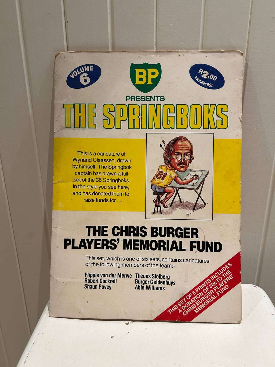 BP petrol stations release 1981 RUGBY SPRINGBOKS squad series
