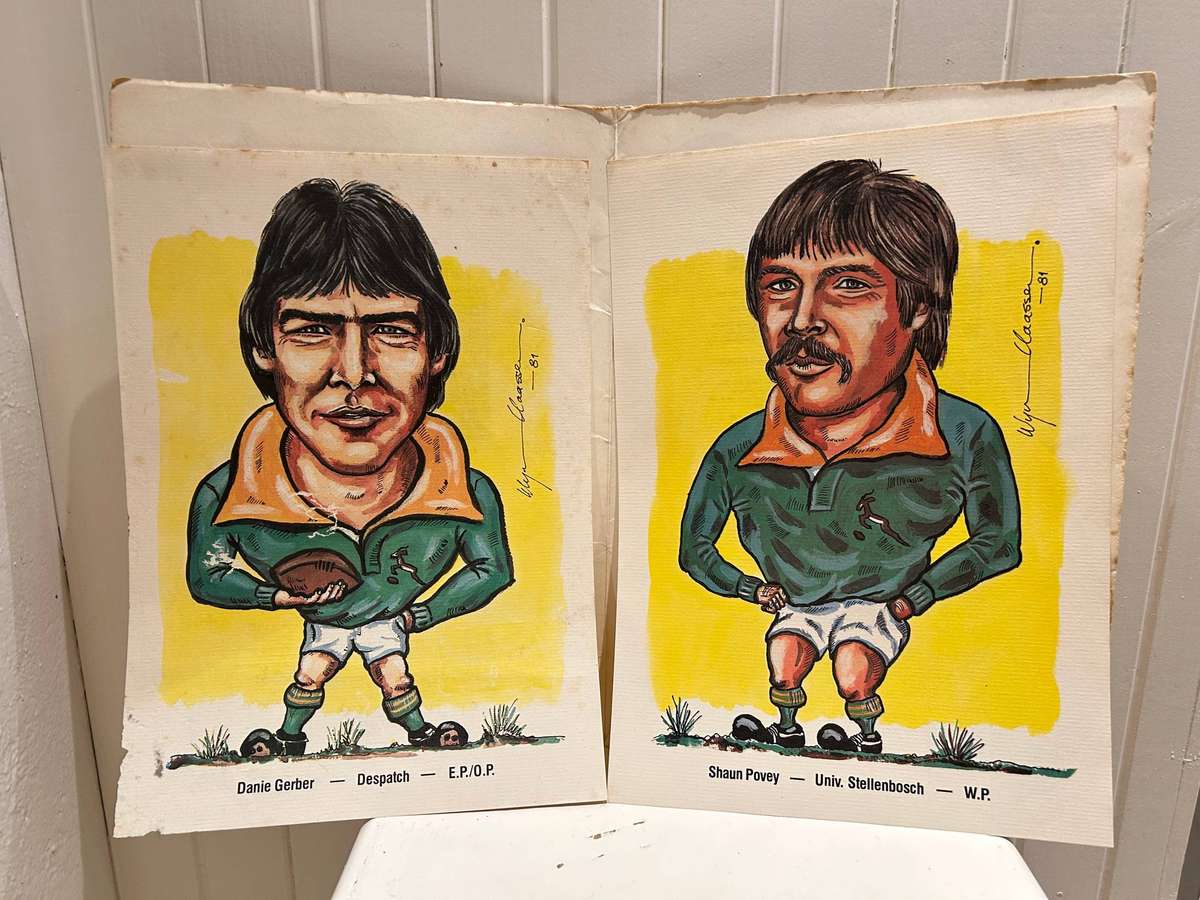 BP petrol stations release 1981 RUGBY SPRINGBOKS squad series