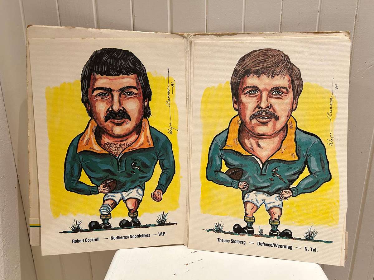 BP petrol stations release 1981 RUGBY SPRINGBOKS squad series