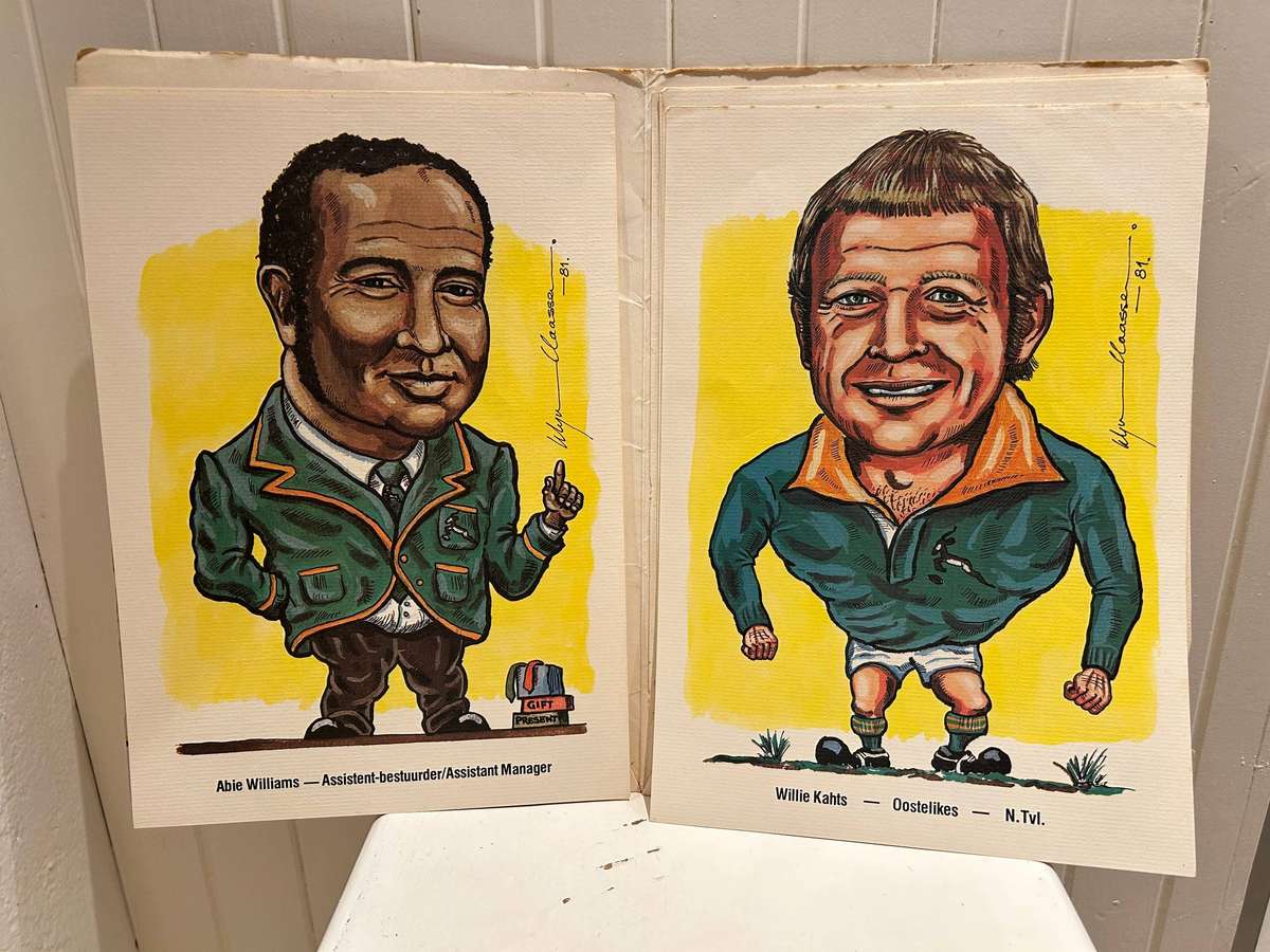 BP petrol stations release 1981 RUGBY SPRINGBOKS squad series