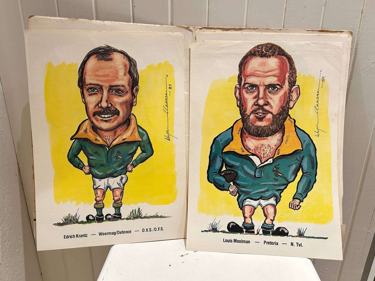 BP petrol stations release 1981 RUGBY SPRINGBOKS squad series
