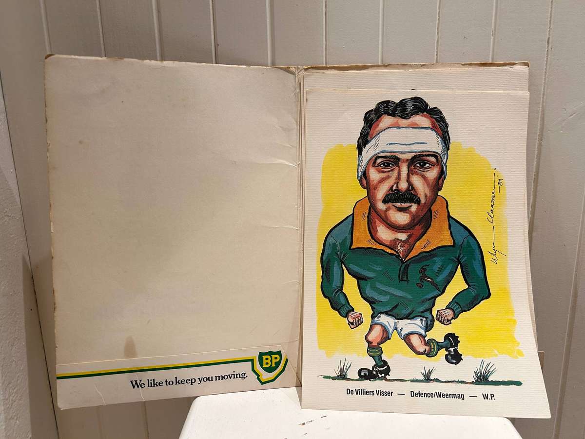 BP petrol stations release 1981 RUGBY SPRINGBOKS squad series