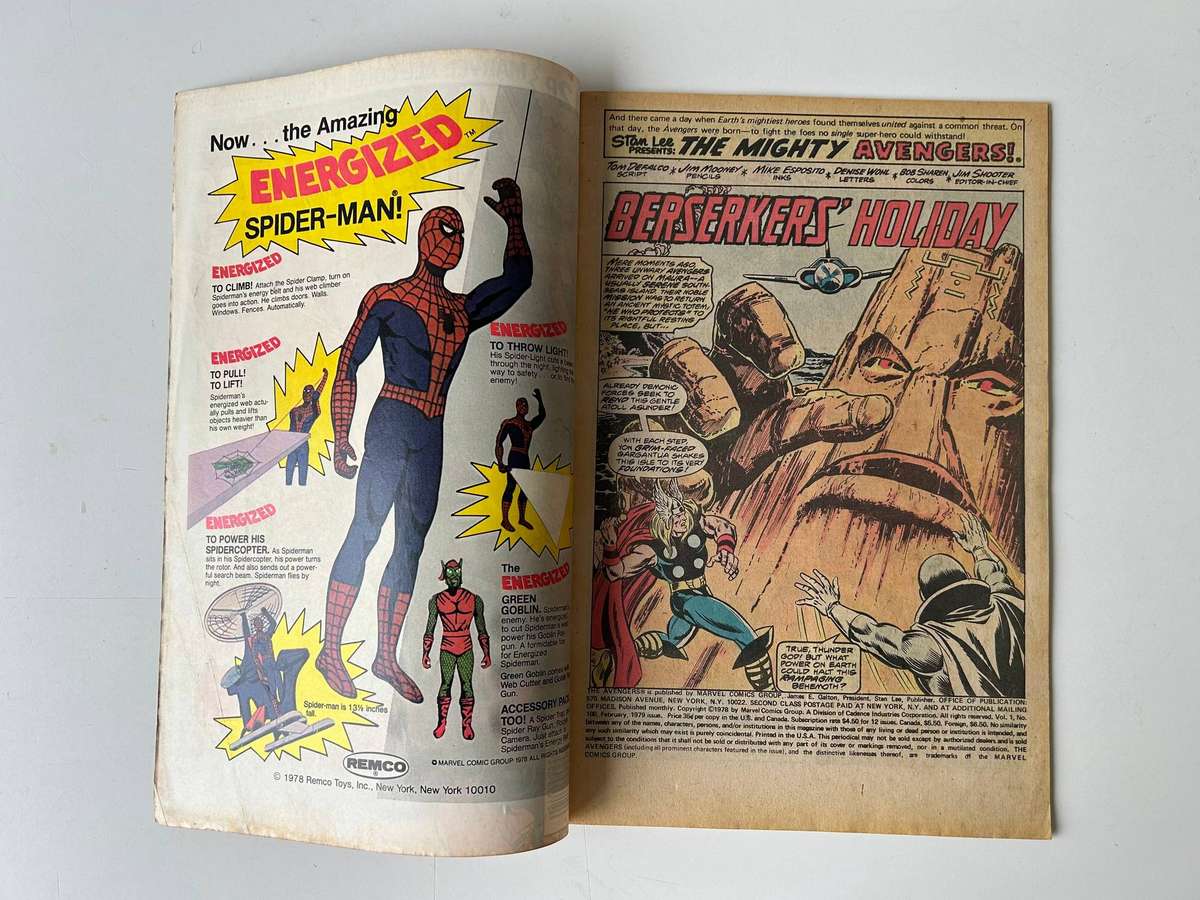 Marvel Comics AVENGERS no 180 Feb 1978