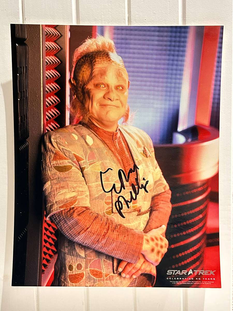 Authentic STAR TREK actor Signature Autograph ETHAN PHILLIPS as NEELIX