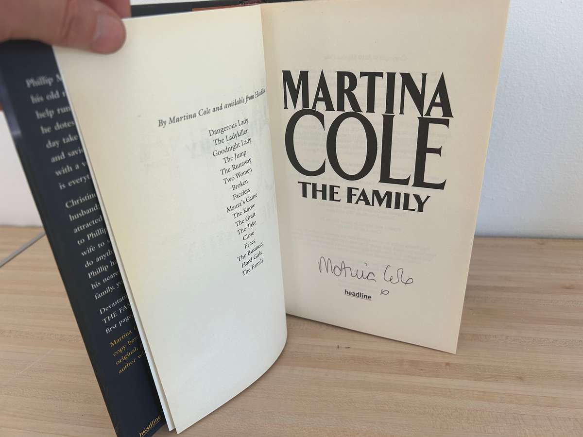MARTINA COLE - The Family - 1st edition autographed - hard cover version