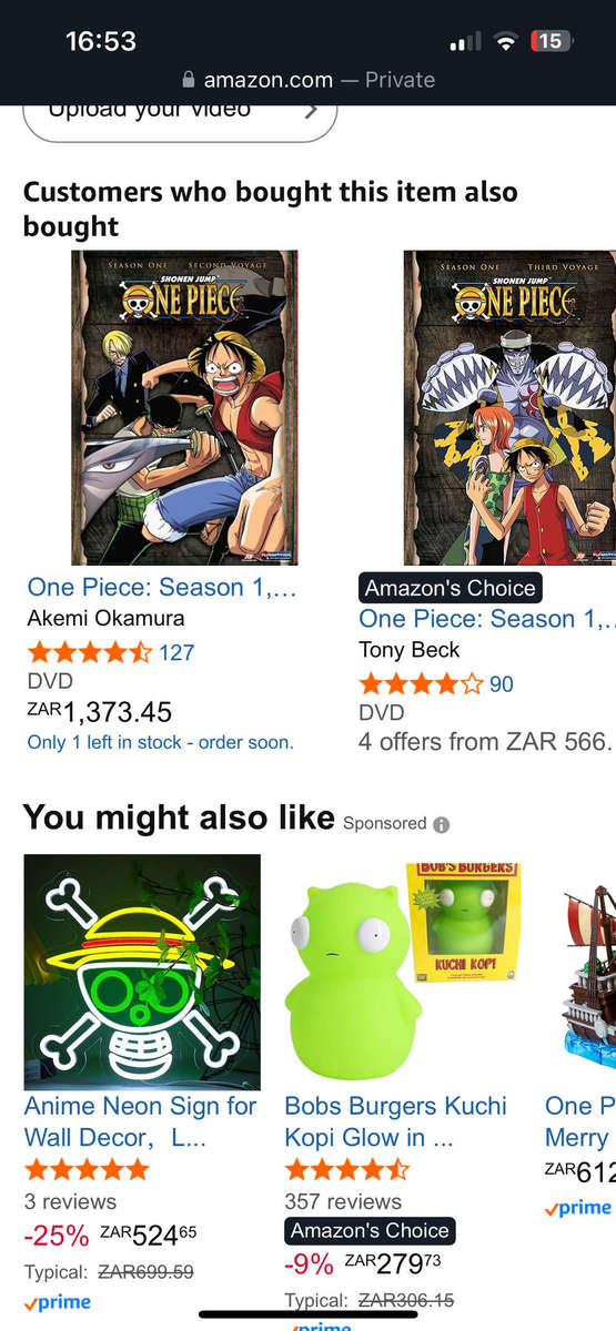 Shonen Jumps ONE PIECE complete Season 1, First Voyage Episodes 1-13
