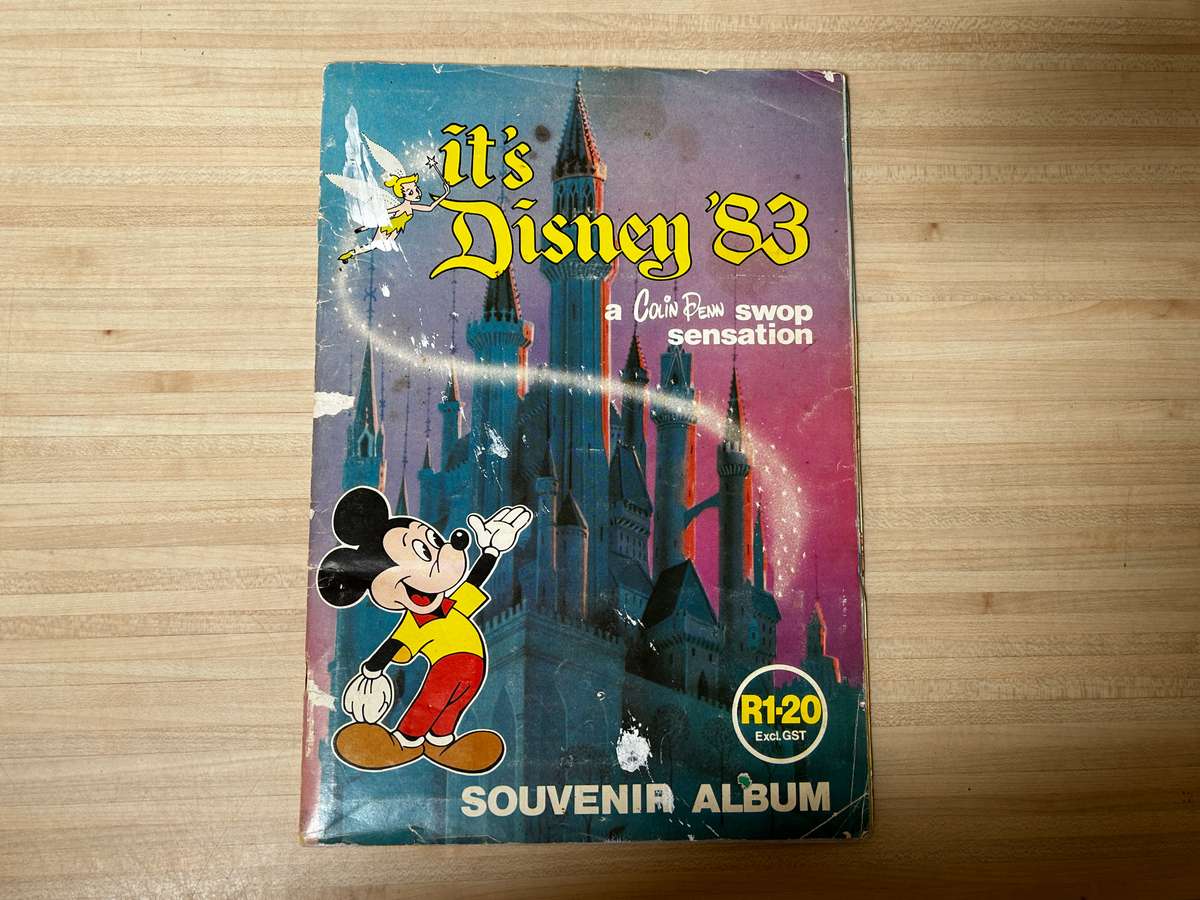 rare 1983 South African IT'S DISNEY 83 a Colin Penn Swop Sensation Sticker Album
