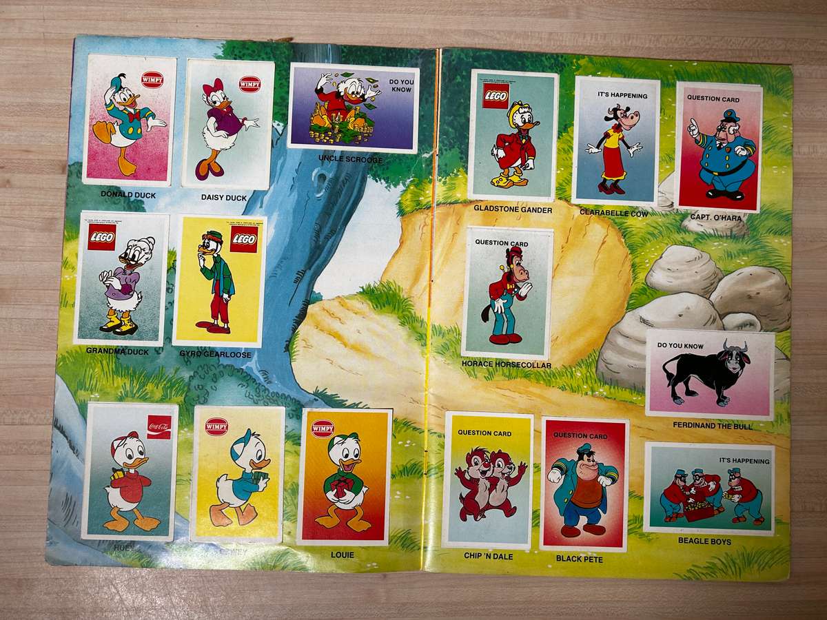 rare 1983 South African IT'S DISNEY 83 a Colin Penn Swop Sensation Sticker Album