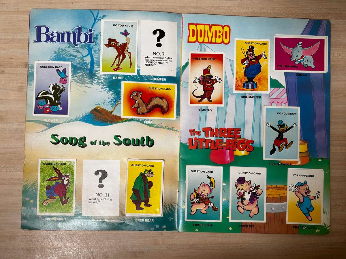 rare 1983 South African IT'S DISNEY 83 a Colin Penn Swop Sensation Sticker Album
