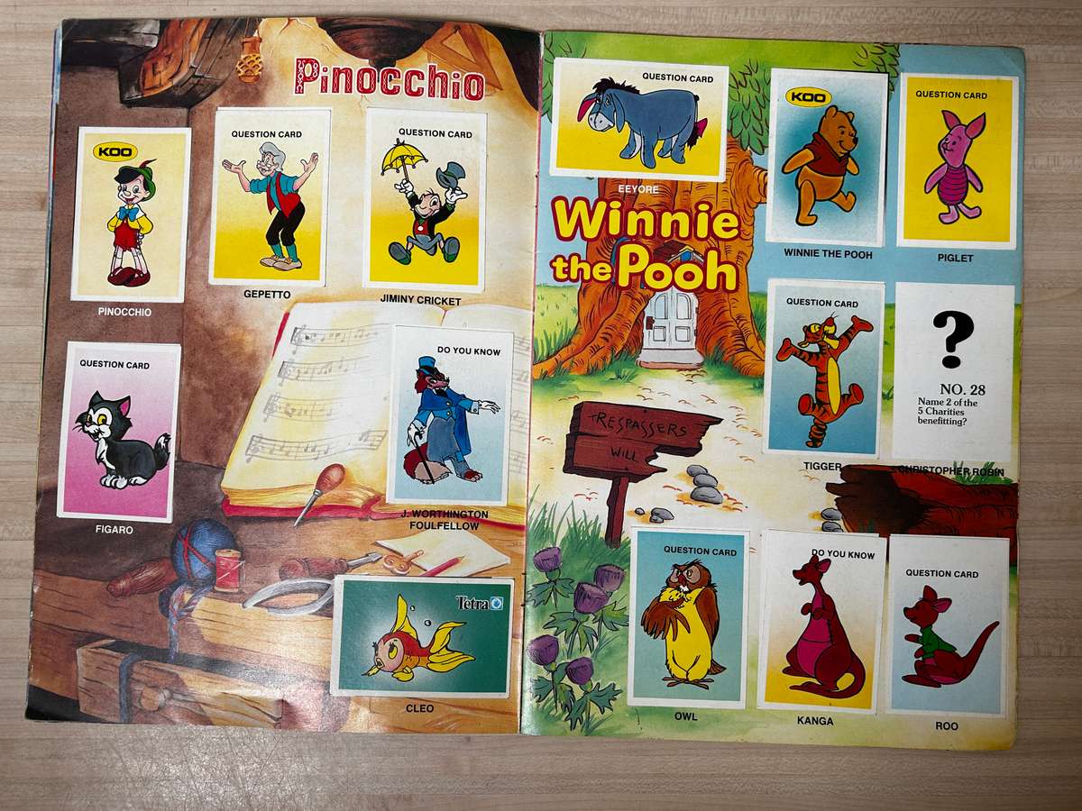rare 1983 South African IT'S DISNEY 83 a Colin Penn Swop Sensation Sticker Album