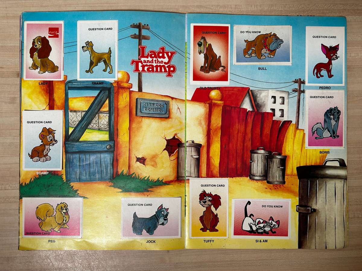 rare 1983 South African IT'S DISNEY 83 a Colin Penn Swop Sensation Sticker Album