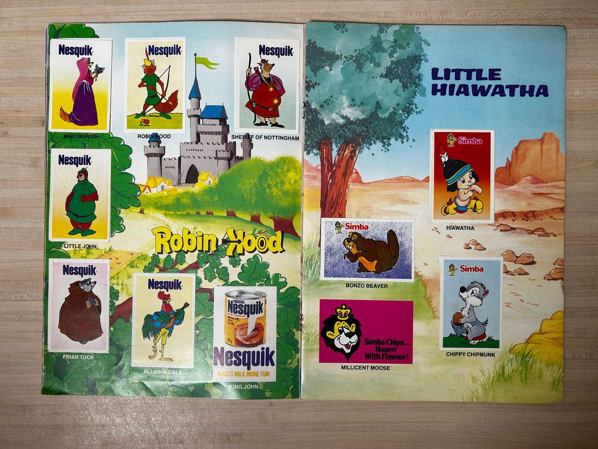 rare 1983 South African IT'S DISNEY 83 a Colin Penn Swop Sensation Sticker Album