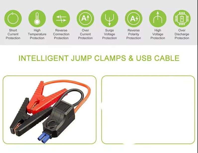 2000A 12V Car Jump Starter Power Bank