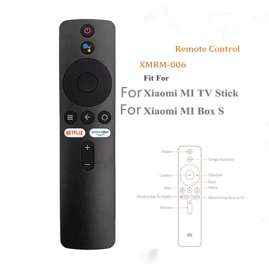 For Xiaomi MI Box S XMRM-006 For MI TV Stick MDZ-22-AB MDZ-24-AA Smart TV Box Voice Remote Control