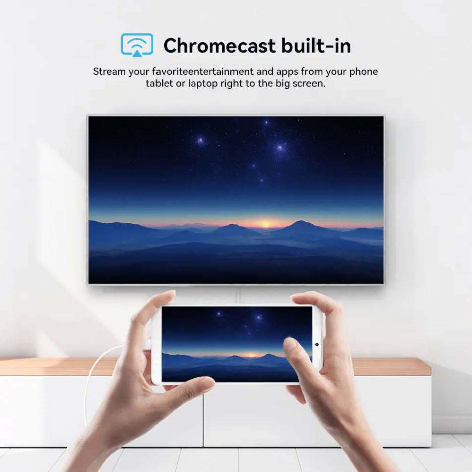 D Color GD1 Android 14 Google TVOS Netflix Disney Certified Google TV Supports 2GB 16GB & 4K