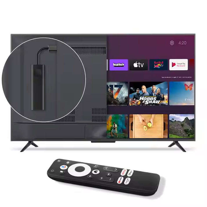 D Color GD1 Android 14 Google TVOS Netflix Disney Certified Google TV Supports 2GB 16GB & 4K