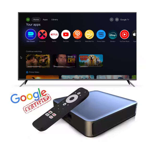 D Color GD2 Android 12 Google Netflix Certified Google TV Box OS Supports 2GB 32GB Storage
