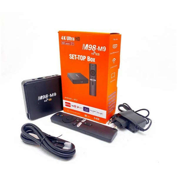 M98-M9 Smart TV Box. Google AI Assistant, 16GB Storage, 2GB DDR3 Ram