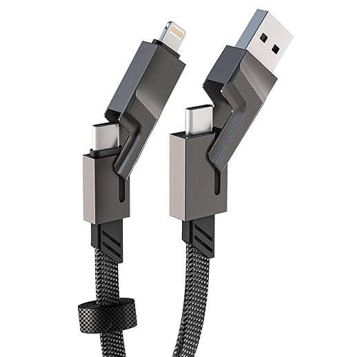 100W Four-in-one Fast Charging Data Usb Cable Is Suitable for Type-C Lightning PD 4-in-1