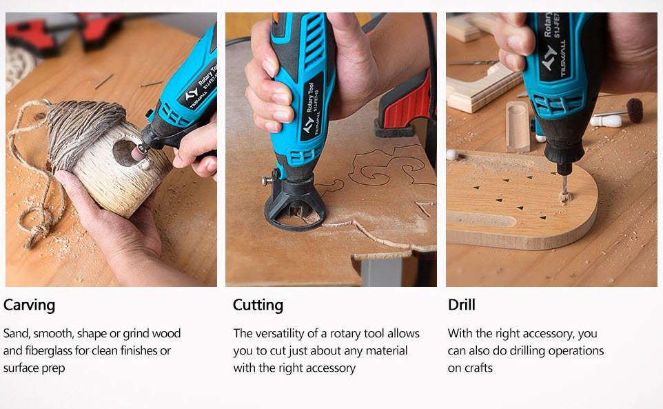 99-Pieces Multifunctional Mini Rotary Die  Pencil Grinder Kit