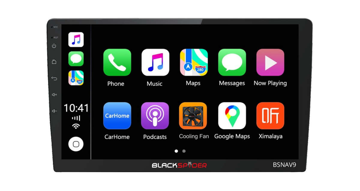 Blackspider  Android BSNAV9 9 Inch Wireless Apple CarPlay Android Auto Radio FREE reverse CAM