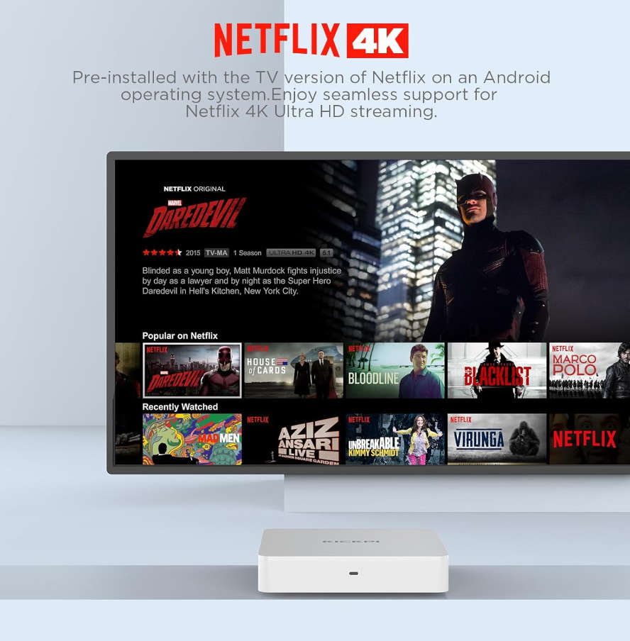 Kickpi KP1 Dual Band WiFi 4K HD Android TV Box, RAM:2GB+32GB