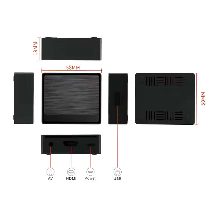 Android 12.0 Lemon Mini Allwinner H618 Quad-Core 64bit 2GB RAM 16GB ROM with 5G WiFi 4K HD TV Box