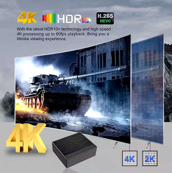 Android 12.0 Lemon Mini Allwinner H618 Quad-Core 64bit 2GB RAM 16GB ROM with 5G WiFi 4K HD TV Box