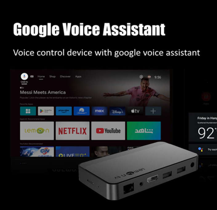 Android 12.0 Lemon Allwinner H618 Quad-Core 64bit 2GB RAM 16GB ROM with 5G WiFi 4K HD TV Box