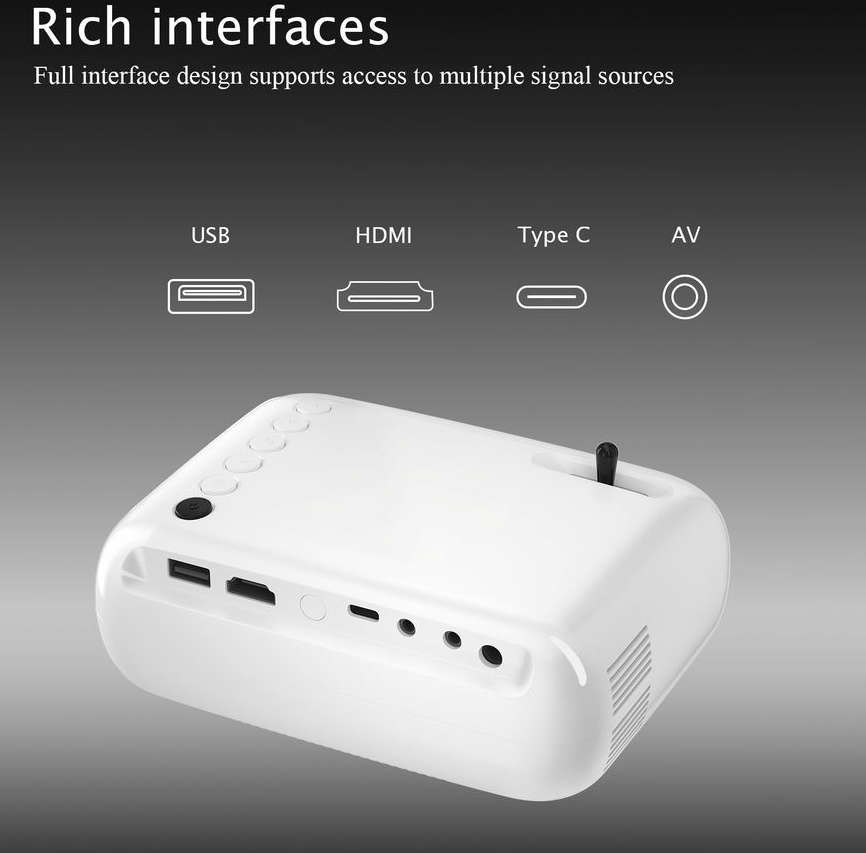 4K LED lamp projector with Ultra HD resolution  Andowl Q-HD220