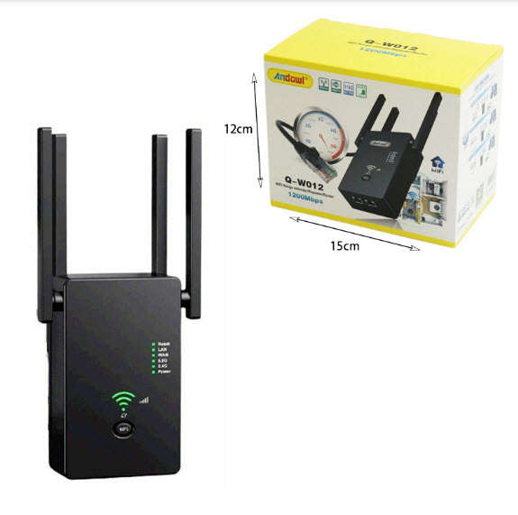 Andowl 5.8ghz  1200Mbps Wireless WiFi Range Extender Repeater-Q-W012