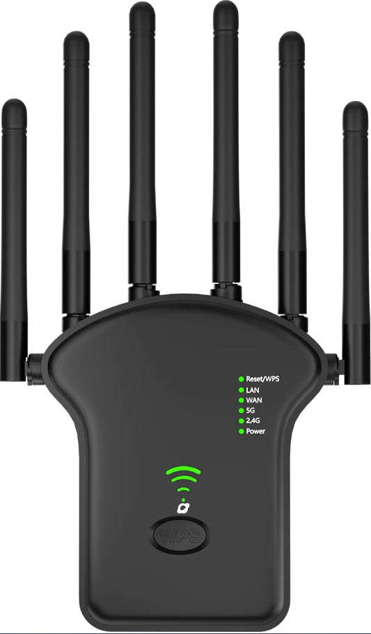 5.8 ghz Dual Band Wifi Extender, upto 1200mbps