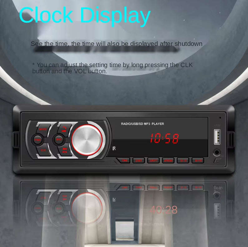 Digimark Single Din Car Radio MP3 Player Auto Bluetooth Wireless FM Radio Music Player