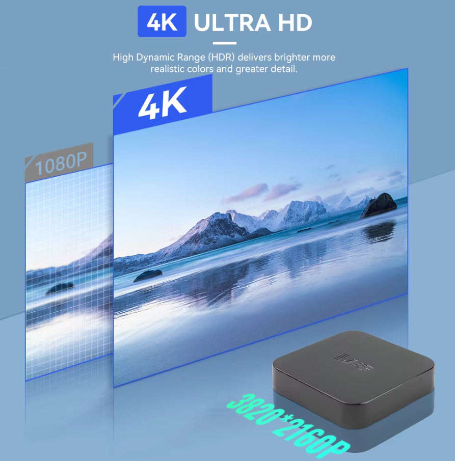 Latest Gen Android 10 TVOS 4K U16  Plus 2GB Ram with 16GB Rom Quad Core Cpu 5G WiFi, BT5.2 Tv Box